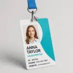 Custom PVC ID card with glossy finish and photo