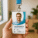 Frosted PVC ID card with punch hole option